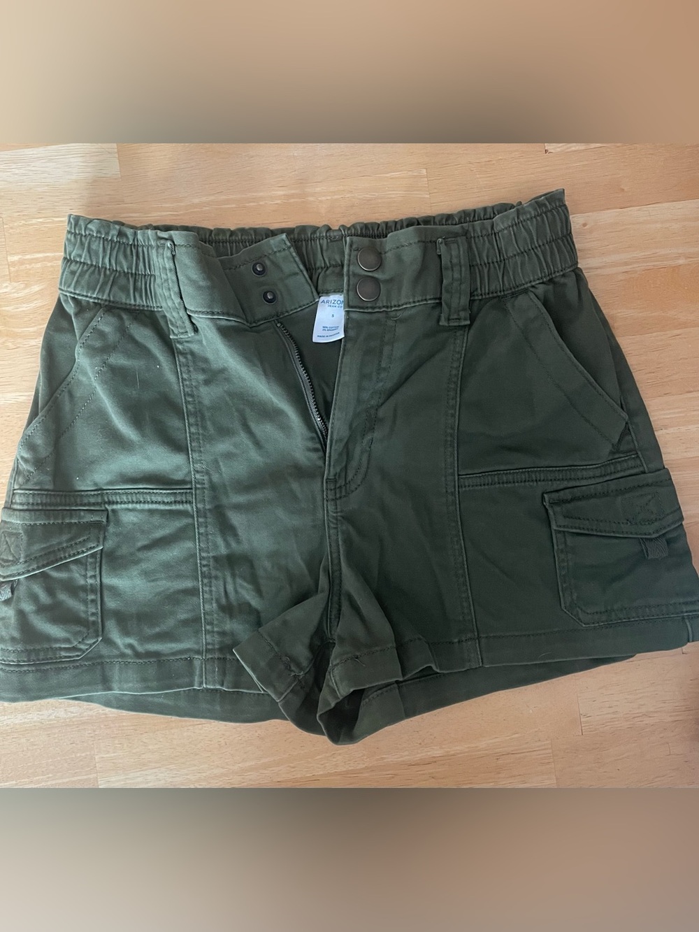 Arizona Jean Company Olive Utility Cargo Shorts